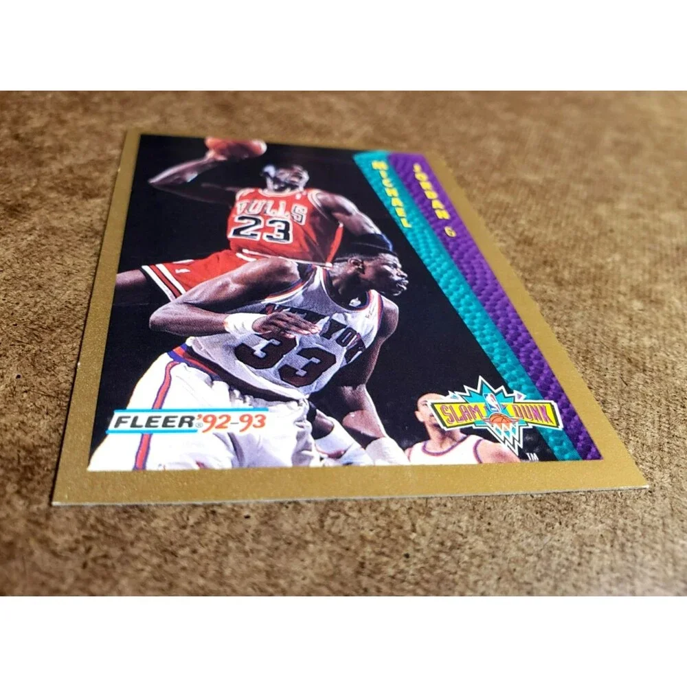 1992-93 Fleer MICHAEL JORDAN SLAM DUNK NBA Basketball Card 273 Chicago Bulls HOF